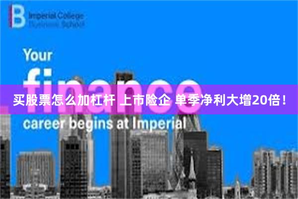 买股票怎么加杠杆 上市险企 单季净利大增20倍！