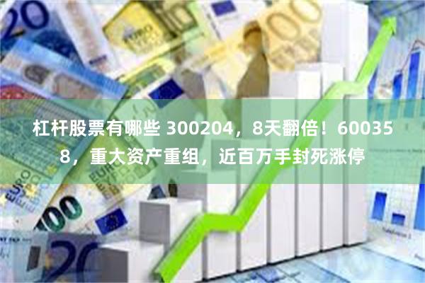 杠杆股票有哪些 300204，8天翻倍！600358，重大资产重组，近百万手封死涨停