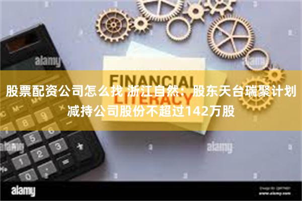 股票配资公司怎么找 浙江自然：股东天台瑞聚计划减持公司股份不超过142万股